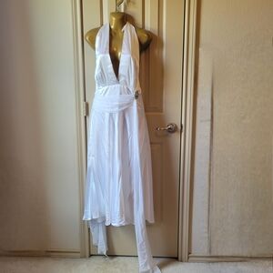 Bari Jay White Backless Dress